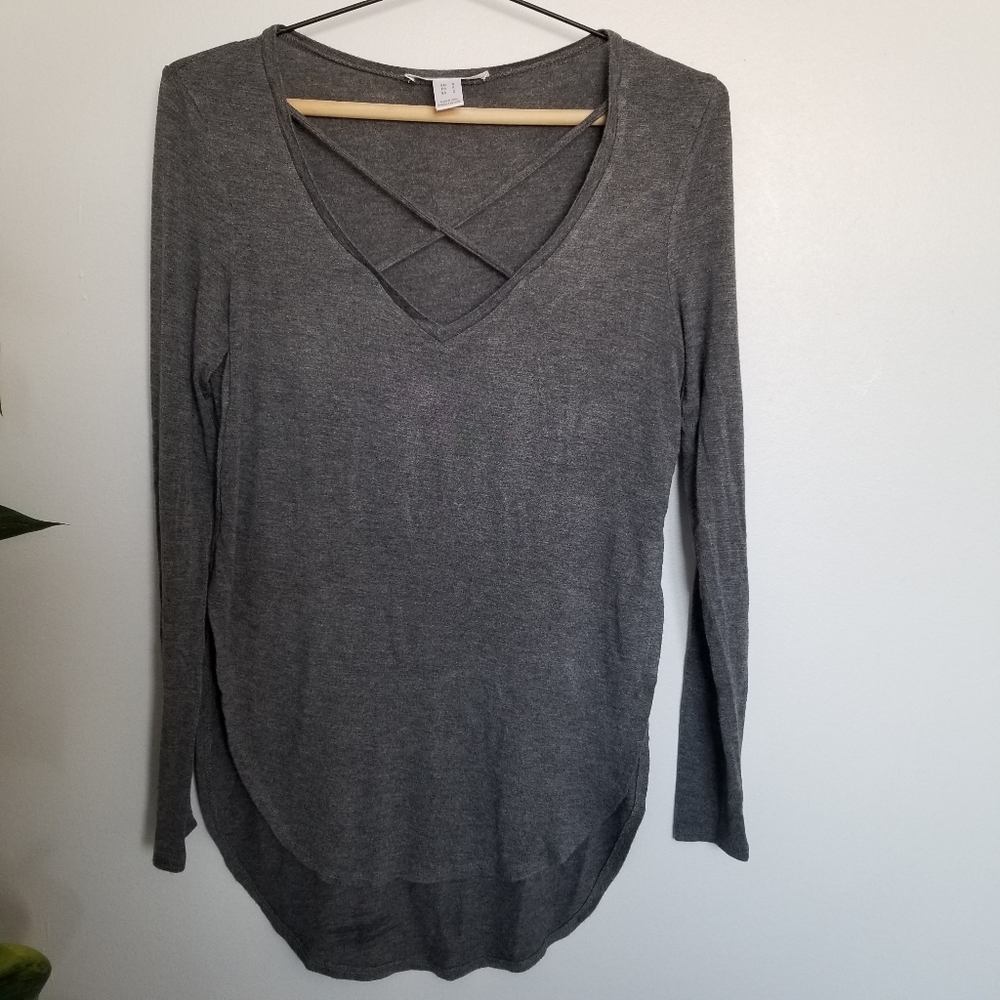 SWS essentials grey long sleeve shirt